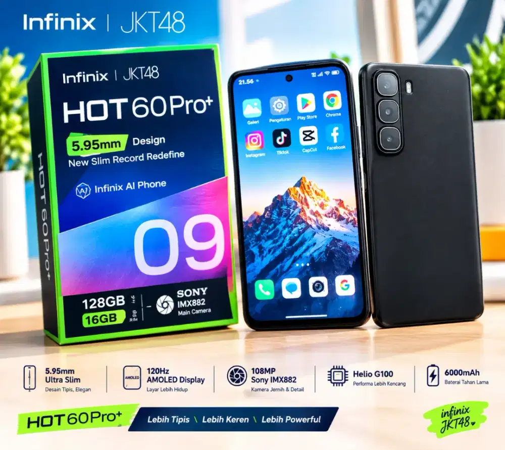 Infinix Hot 60 pro+ 16 Gb memory 128