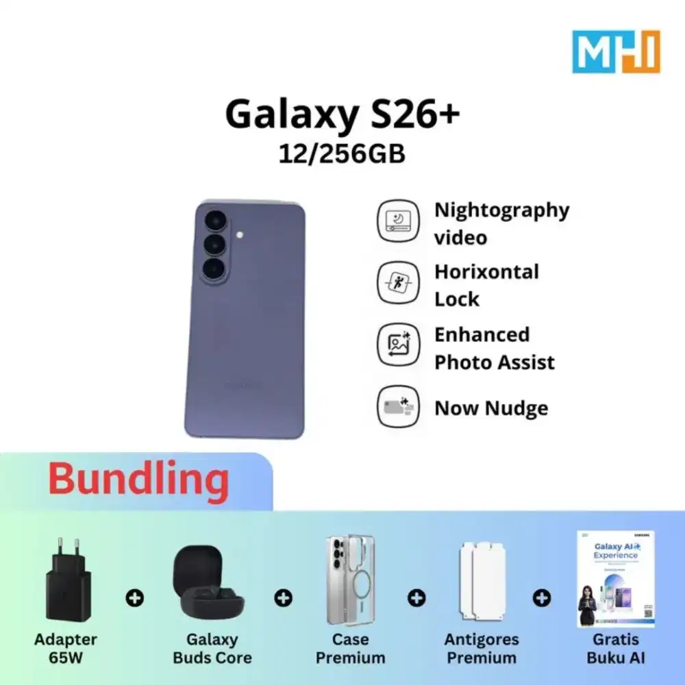 SAMSUNG GALAXY S26+ 12/256GB 12/512GB RESMI SERVICE CENTER SEMARANG