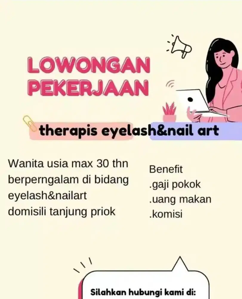 Di butuhkan therpais eyelash/nailart