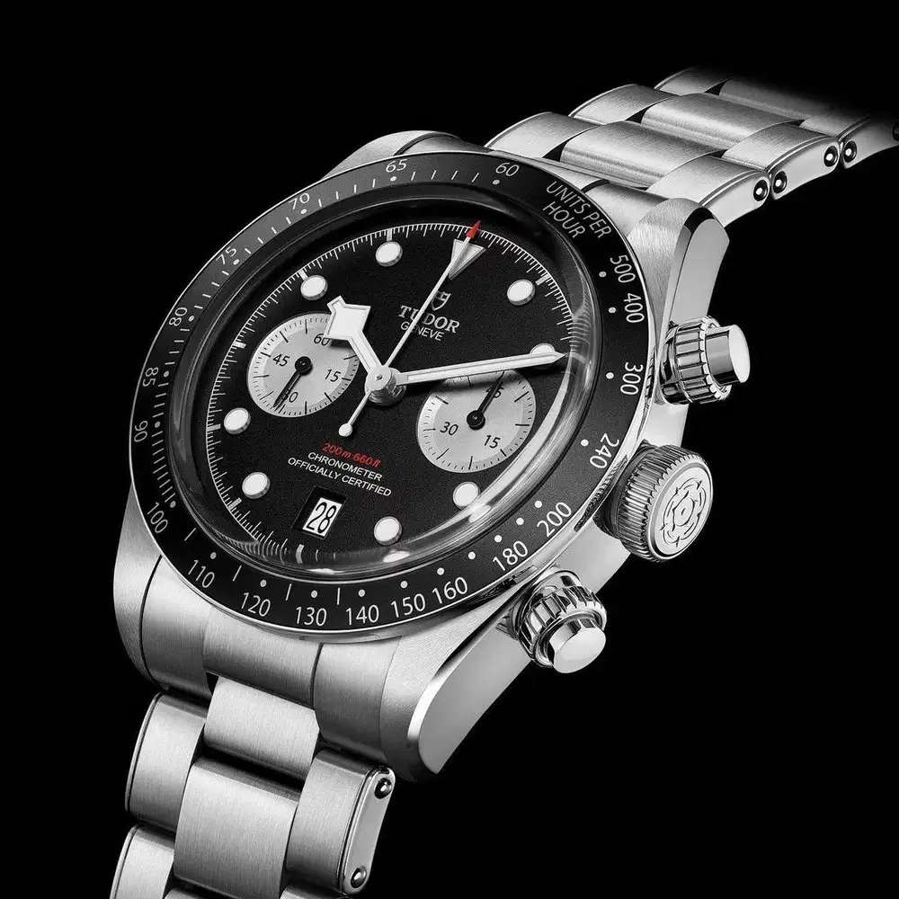 Tudor Heritage Blackbay Black Bezel Chronograph Bracelet 41