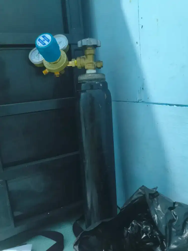 Tabung gas bekas nitrogen 3.4L / 0.5m3 – Valve Kuningan