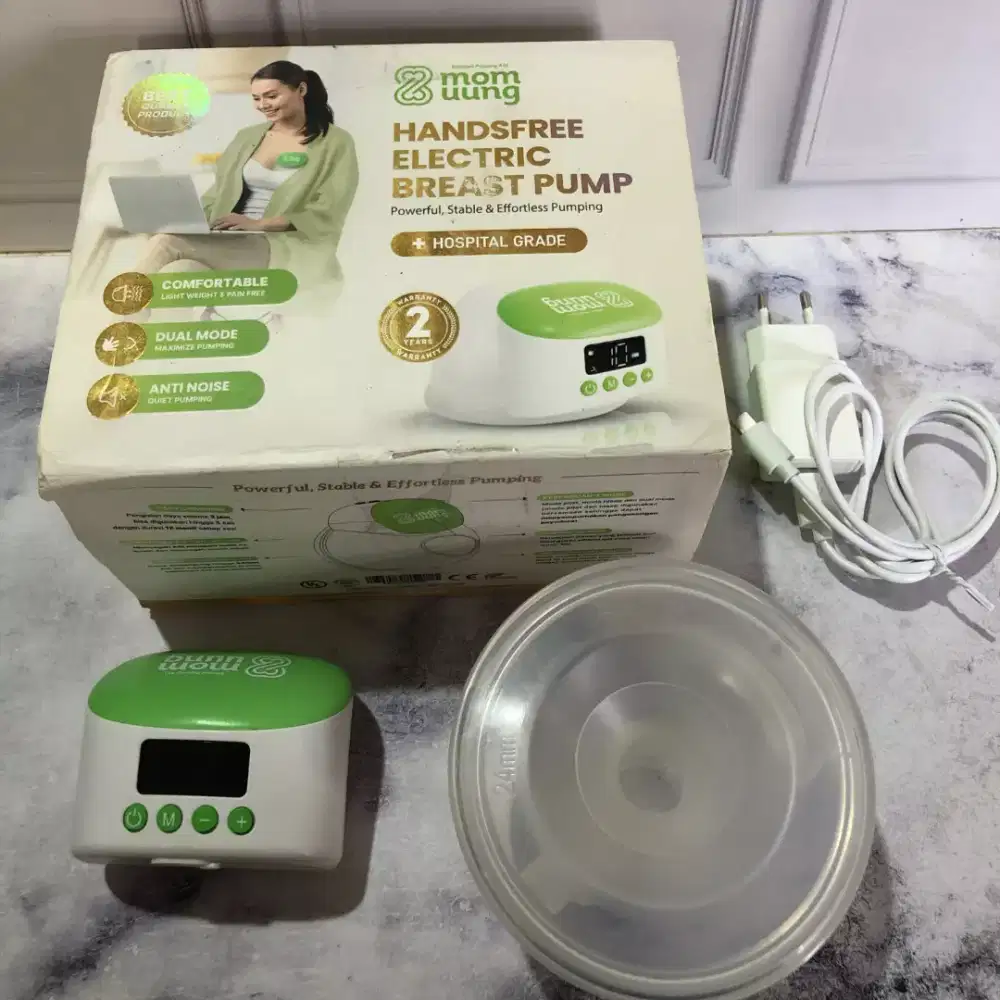 Pompa asi mom uung Handsfree preloved breast pump masih bergaransi