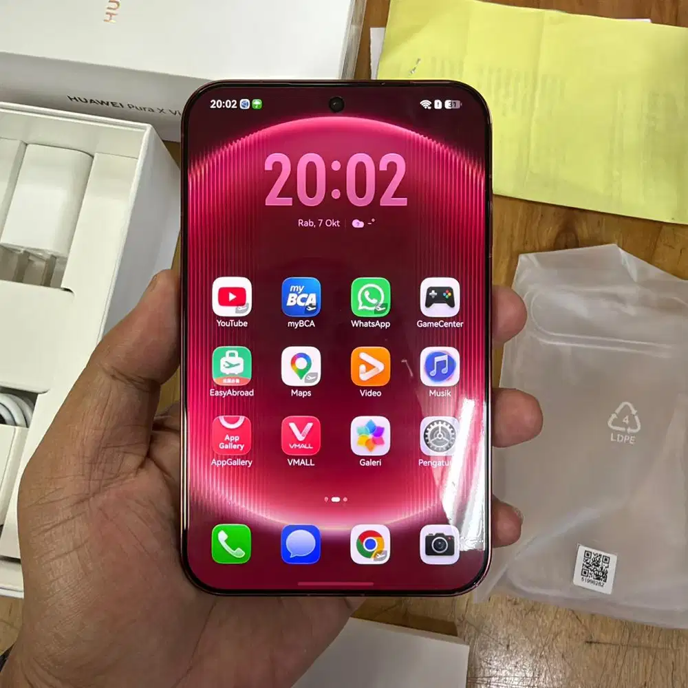 Rare Huawei Pura x view 12/512GB red Harmony next os Pajak resmi