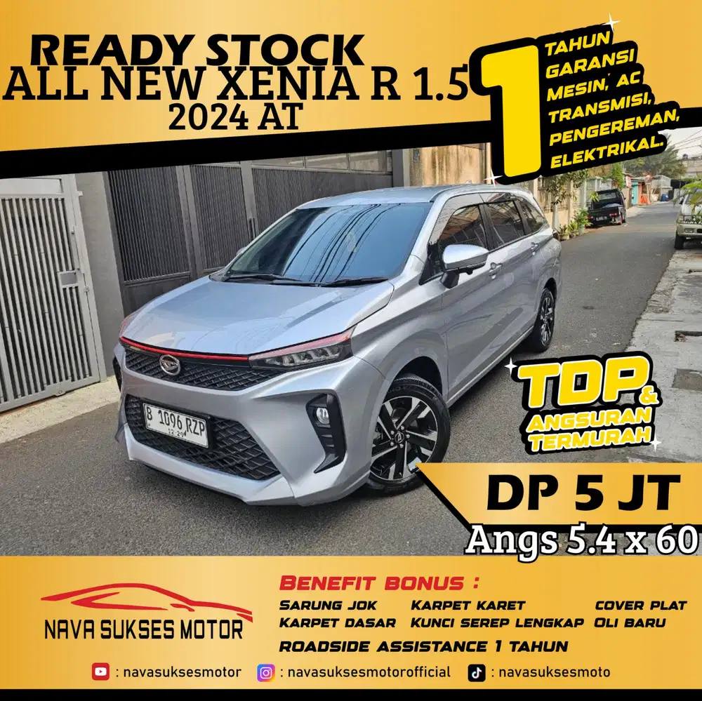 TDP 5 Jt Angs Termurah All New Xenia R 1.5 2024 Matic Low Km Like New