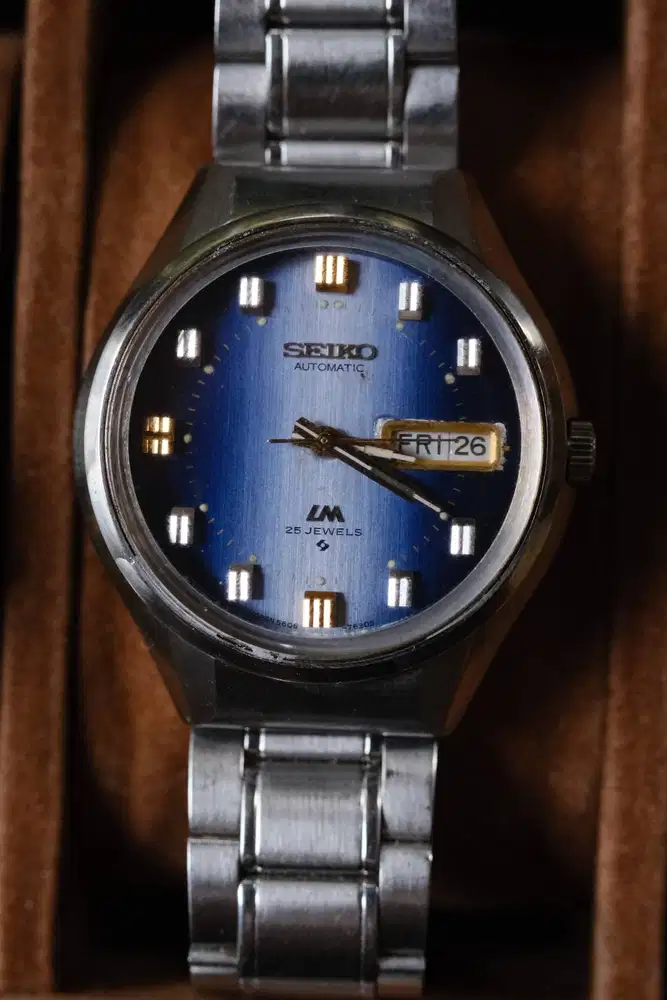 Seiko Lord Matic Brush Blue Gradient