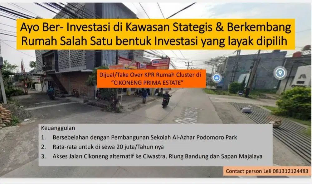Cluster Perumahan Cikoneng Prima Estate lokasi stategis