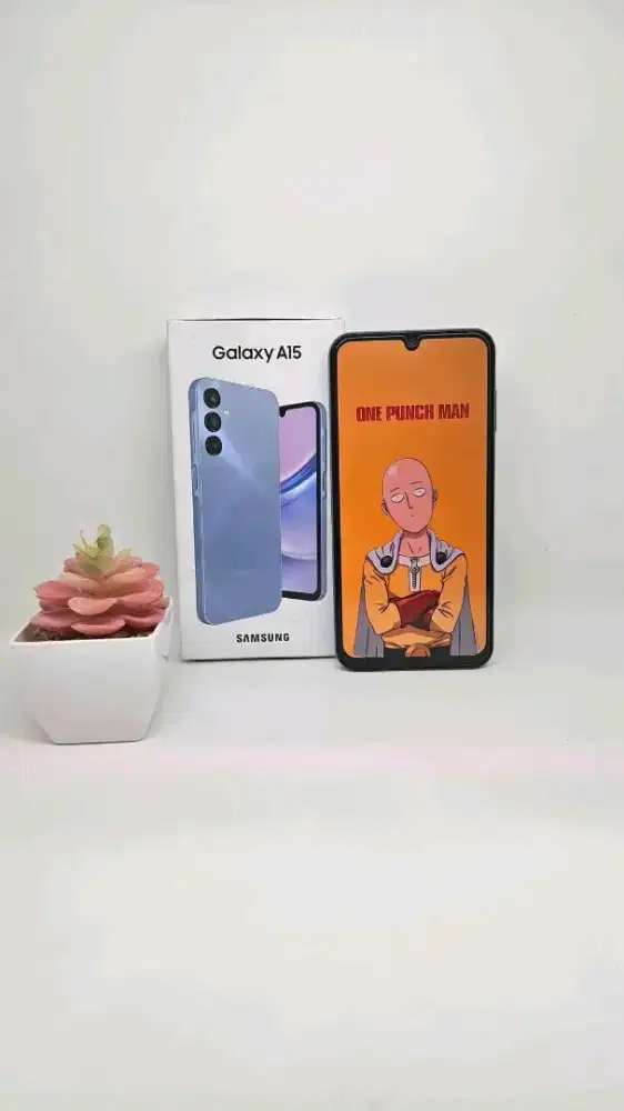 Samsung A15 8+8/256 Fullset mulus no minus. Siap pakai.