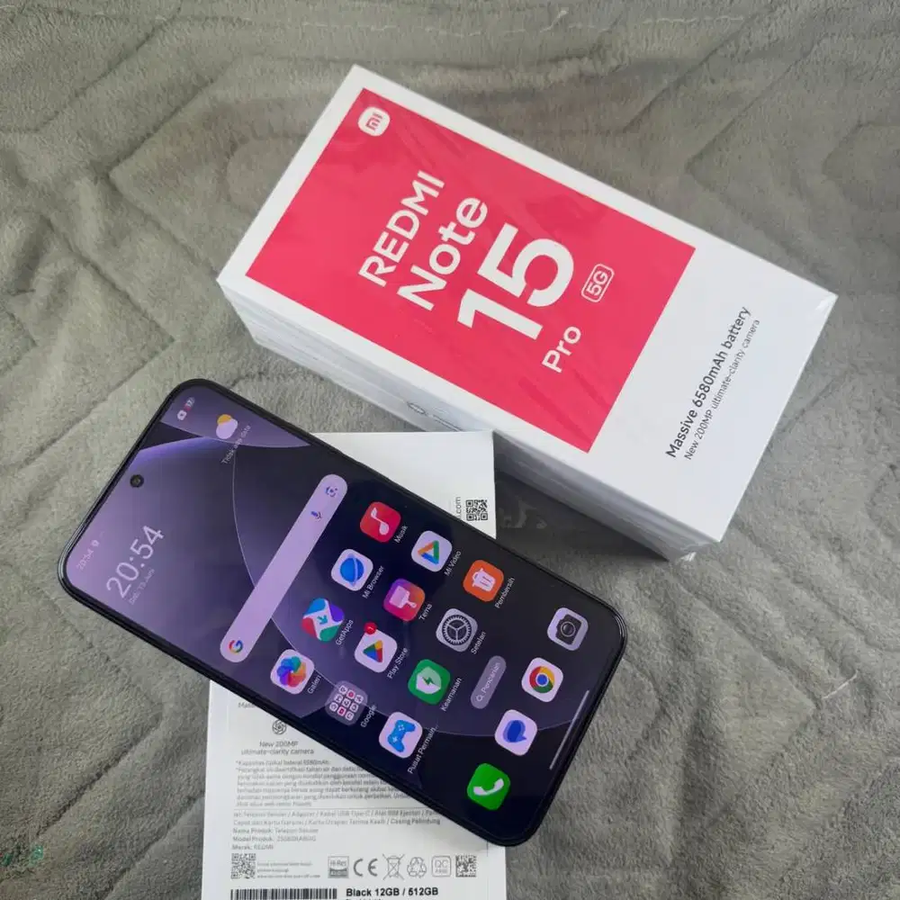 XIAOMI REDMI NOTE 15 PRO 5G 12/512; HANYA DIBUKA KOTAKNYA AJA, MULUSSS