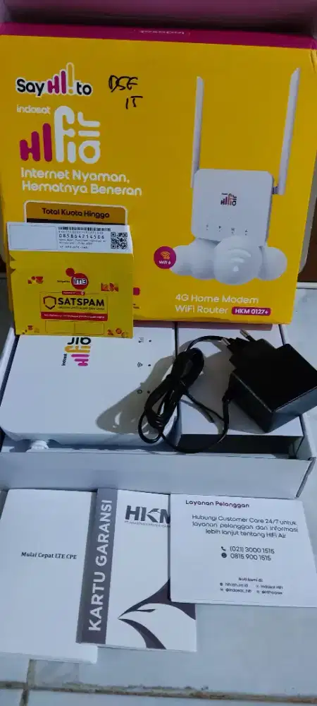 4G Home Modem Wifi Router Indosat Hifi Air HKM 0127+ Bonus Kartu im3