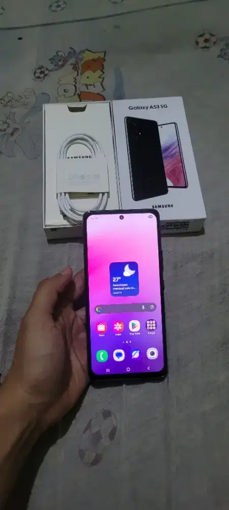 Jual BU SAMSUNG A53 5G RAM 8/128 GB FULLSET SECOND NO MINUS