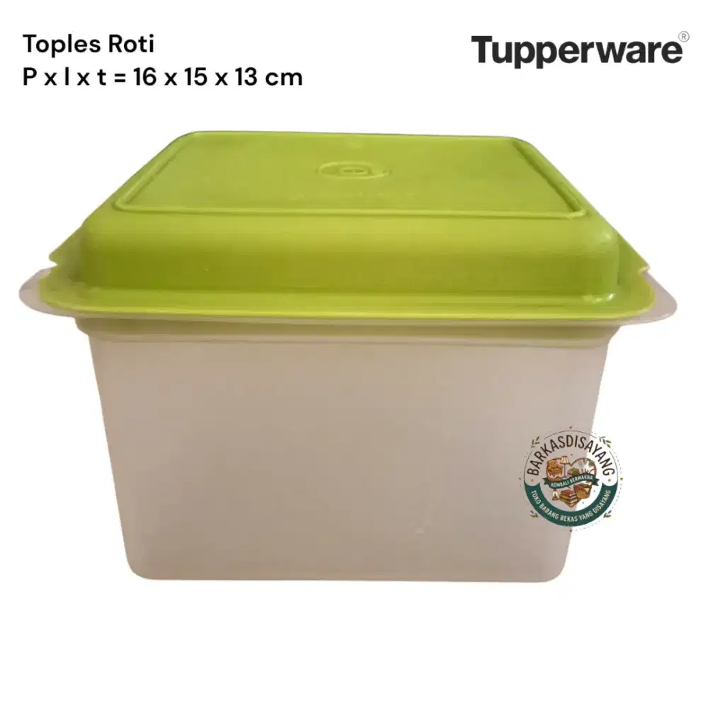 JUAL MURAH TOPLES MISTING WADAH ROTI KUE SNACK TUPPERWARE