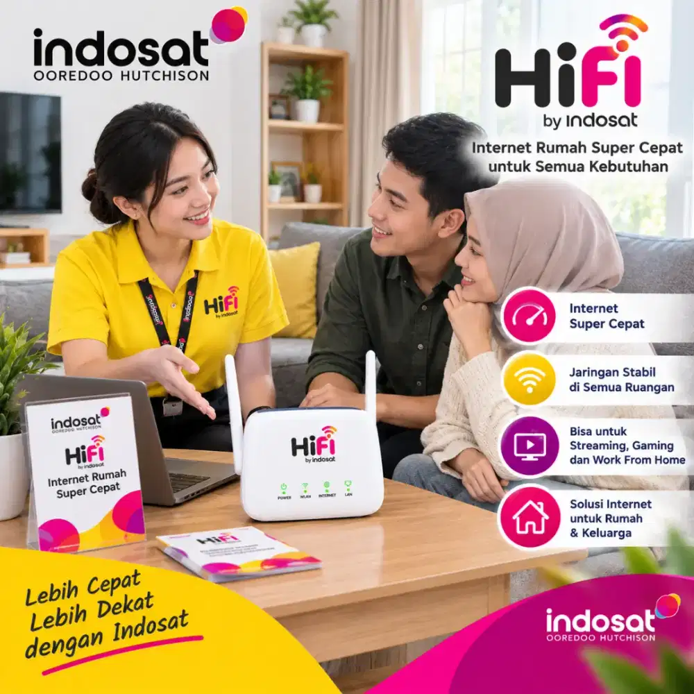 Info dan pendaftaran Wifi Hifi Indosat