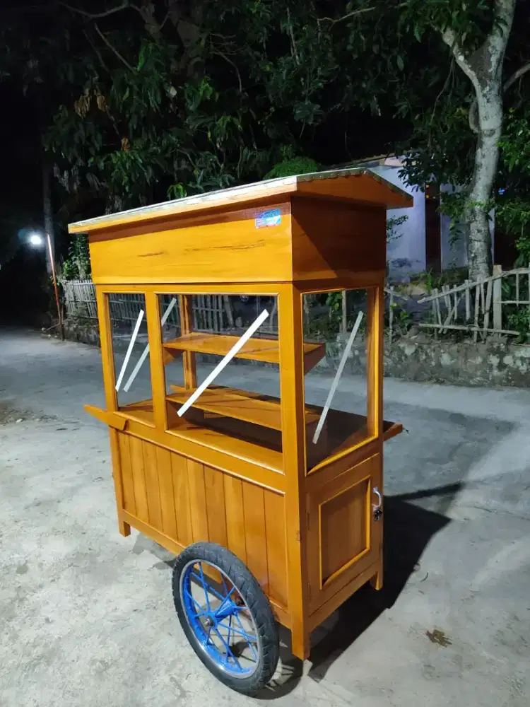 Sedia Gerobak Angkringan, Bakso Mie Ayam, Bubur, Sate, Soto, Pecel dll