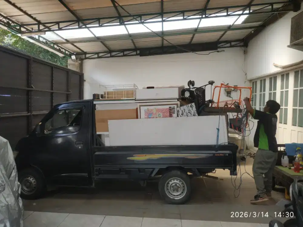 Jasa angkutan pindahan rumah menggunakan pickup losbak