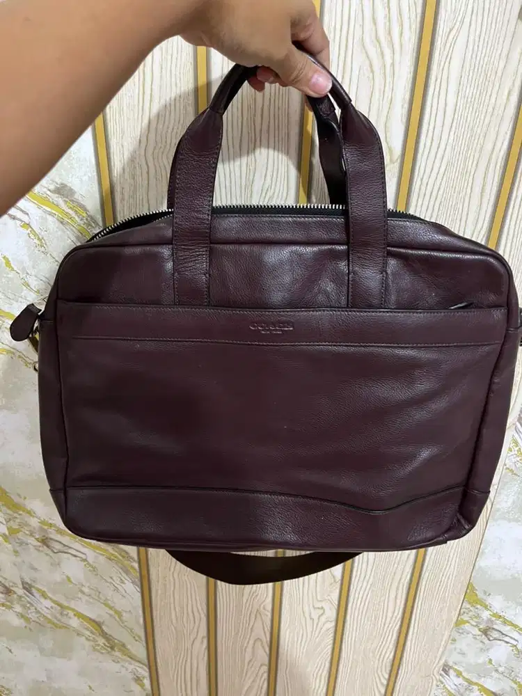 Coach Tas Laptop Kulit Asli