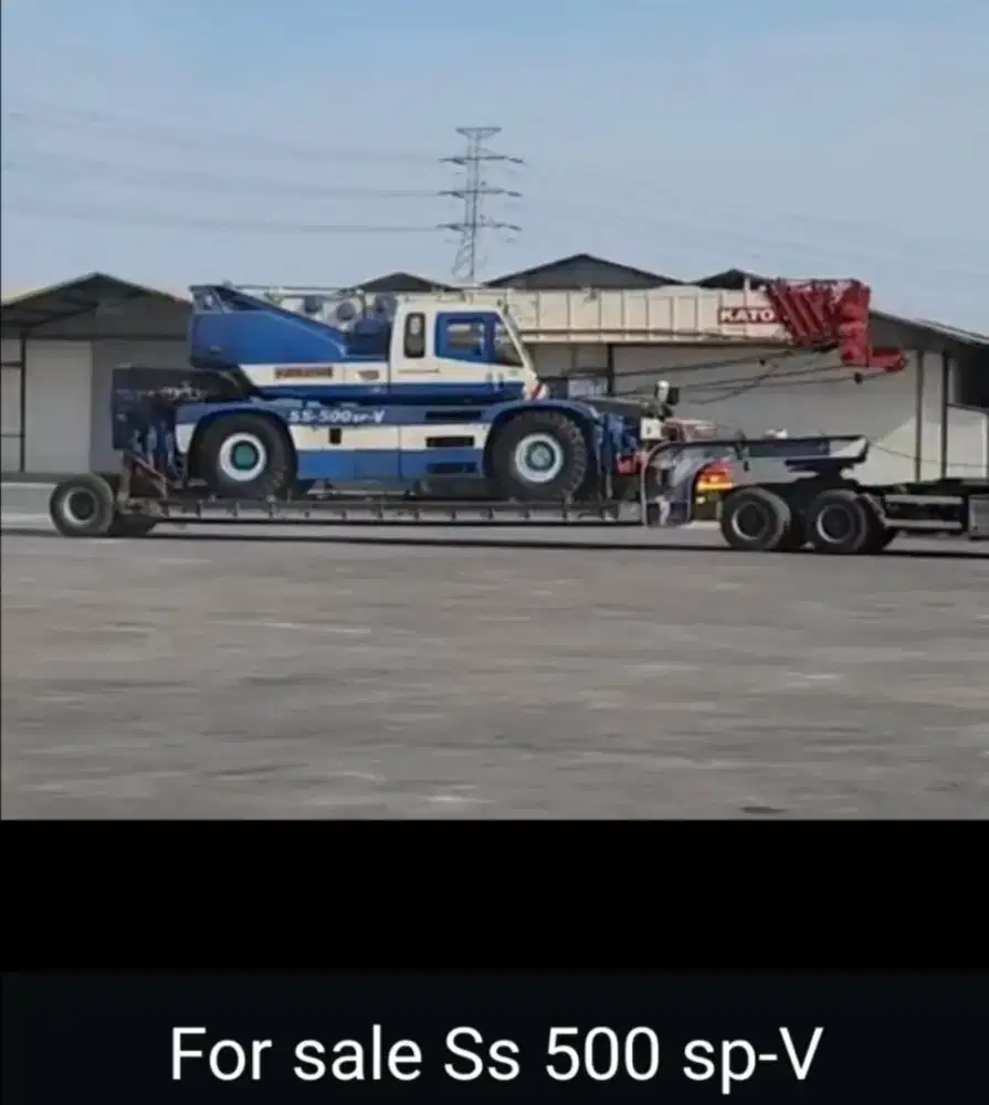 Raughterain crane kato SS500 tahun 2018 kapasitas 50 ton