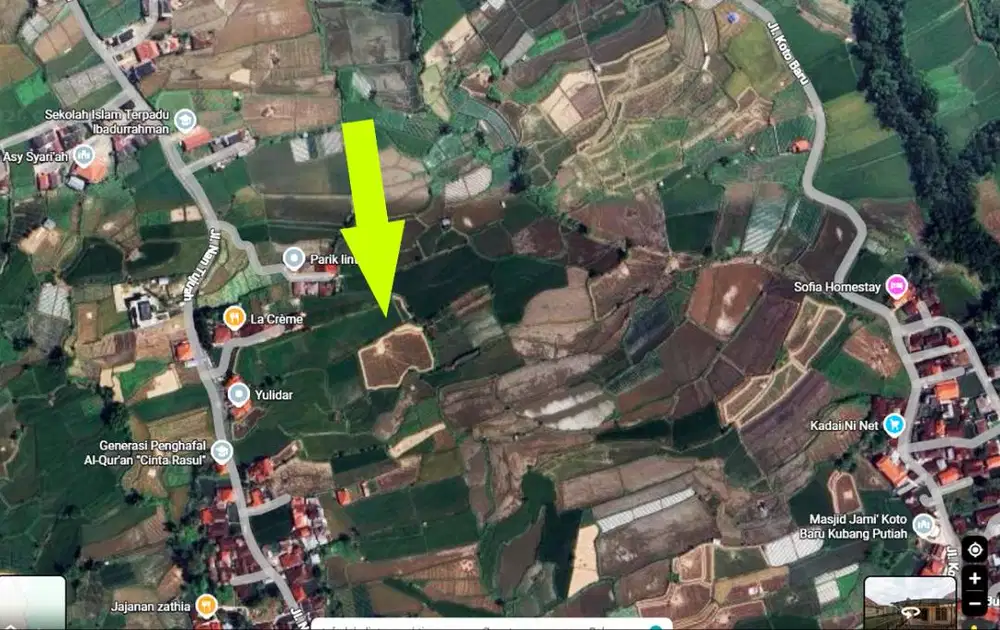 SAWAH 4.467 M² BANUHAMPU AGAM – SHM 2025 – Rp1 JUTA/M²