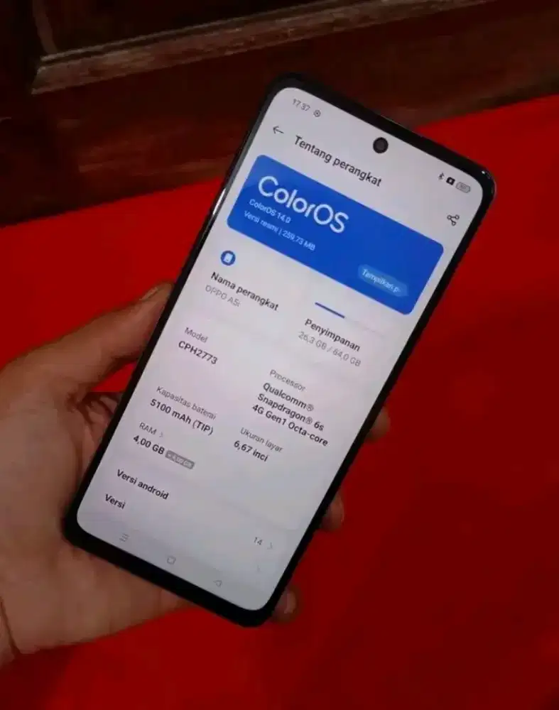 Oppo hp casan no minus mulus