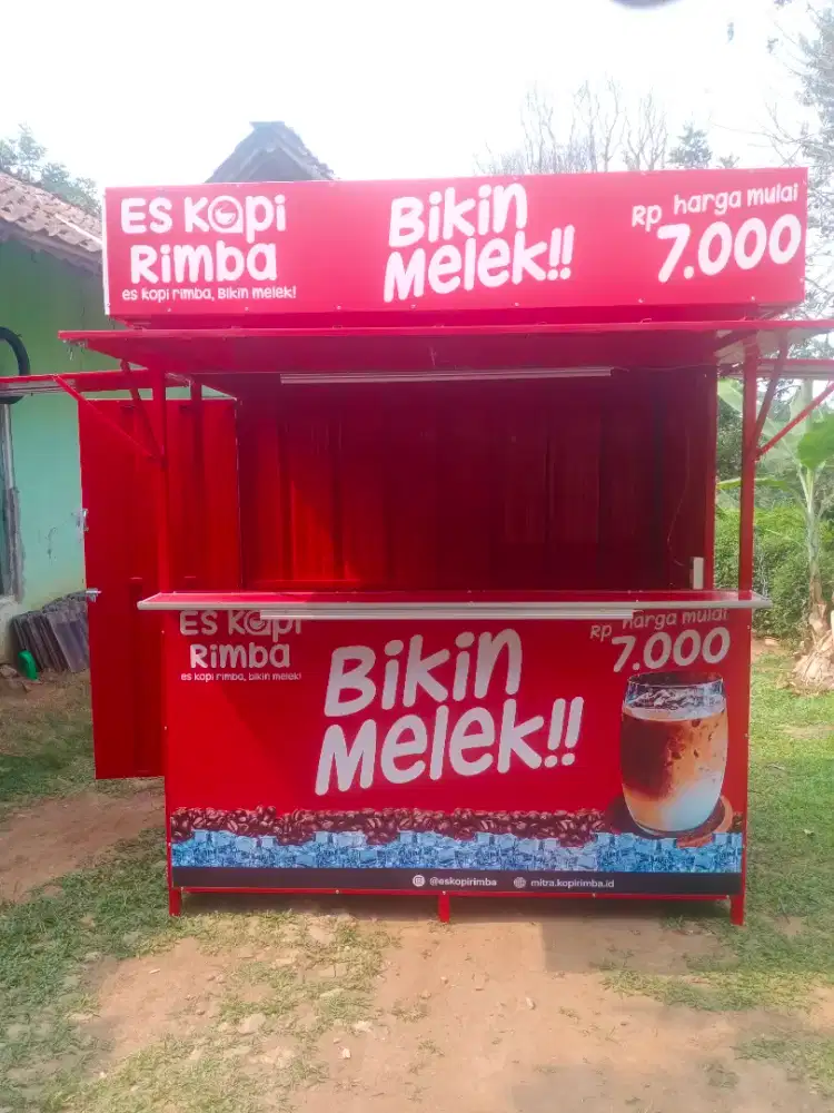 Booth container