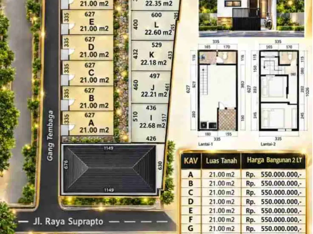 rumah inden selangkah ke jln letjen Suprapto jakarta pusat