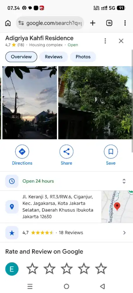 Rumah disewakan didalam komplek