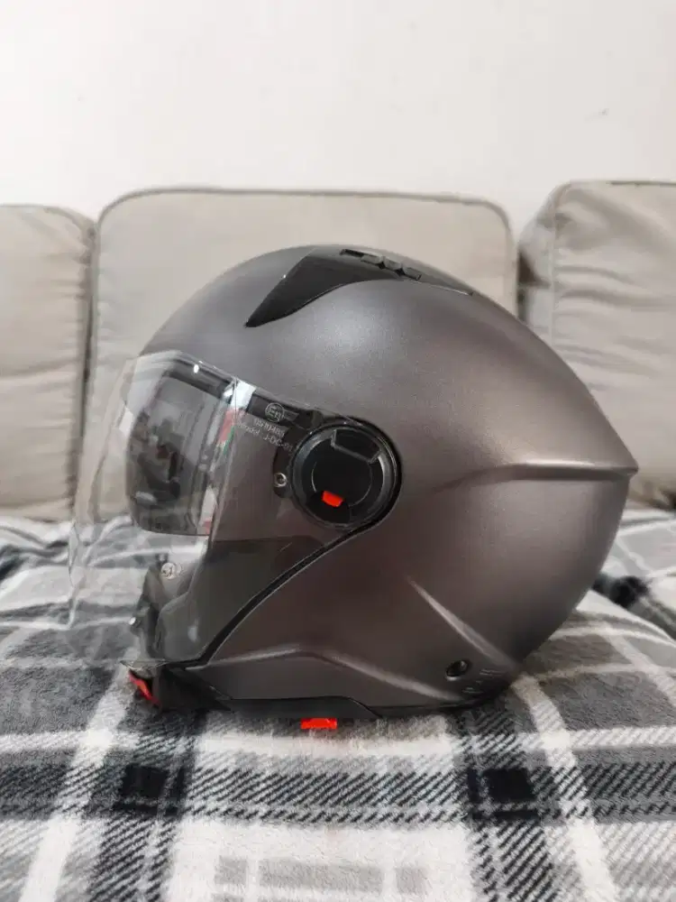 Helm KYT D City Matte Gun Metal XL Mulus Murah