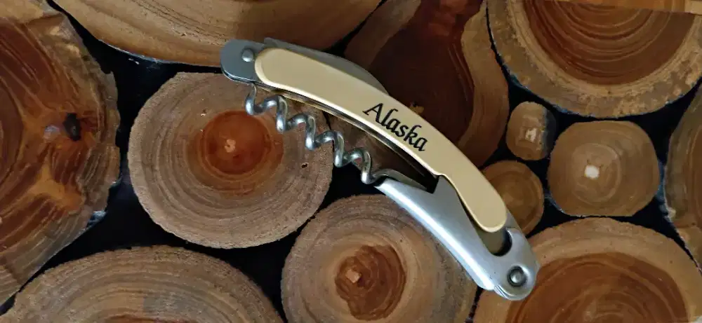 WINE OPENER ASLI ALASKA KOLEKTOR ITEM.