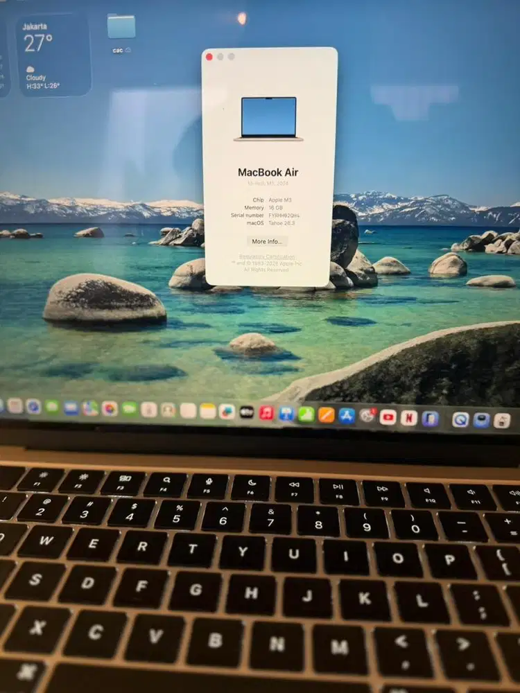 WTS Macbook Air M3 16/256 Des 2024