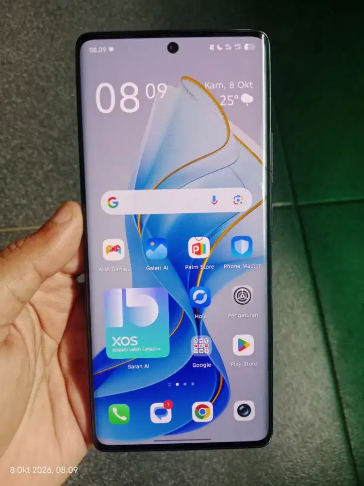 Infinix hot 50 Pro plus 8/256gb Nfc layar lengkung nominus orian
