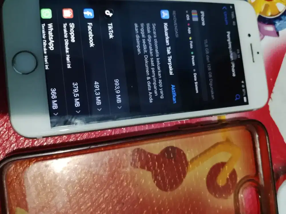 Iphone 7 ram 128gb lengkap ori