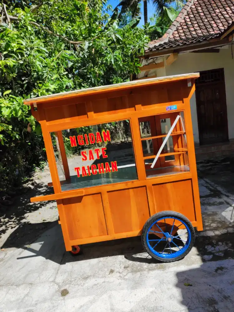 Gerobak Angkringan Bakso Mie Ayam PeceL Bubur Sate Martabak Ronde dlL