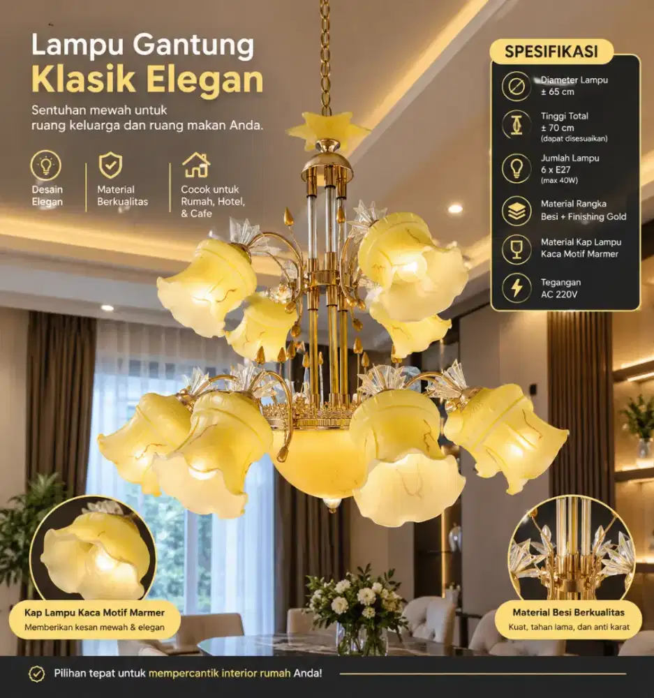 Lampu gantung classic