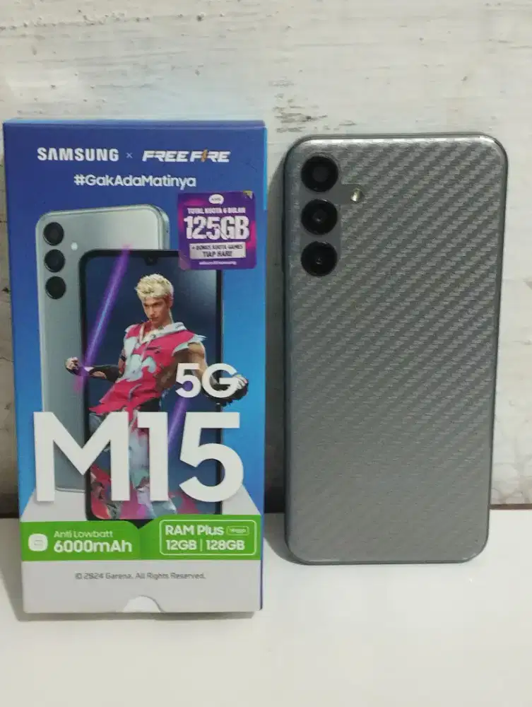 Samsung M15 6/128 Fullset Mulus Like New - Garansi Ex Sein