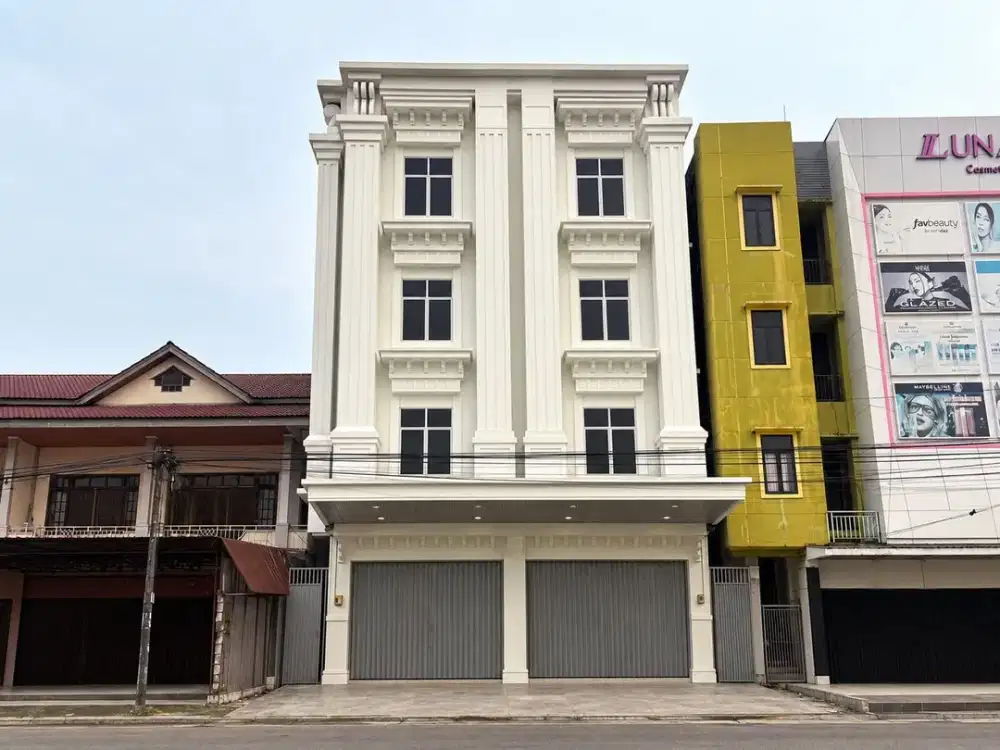 Hot Listing! Gedung Ruko Komersial 4 Lantai Megah & Strategis di Kawasan Bisnis Premium Kotabaru - Nego