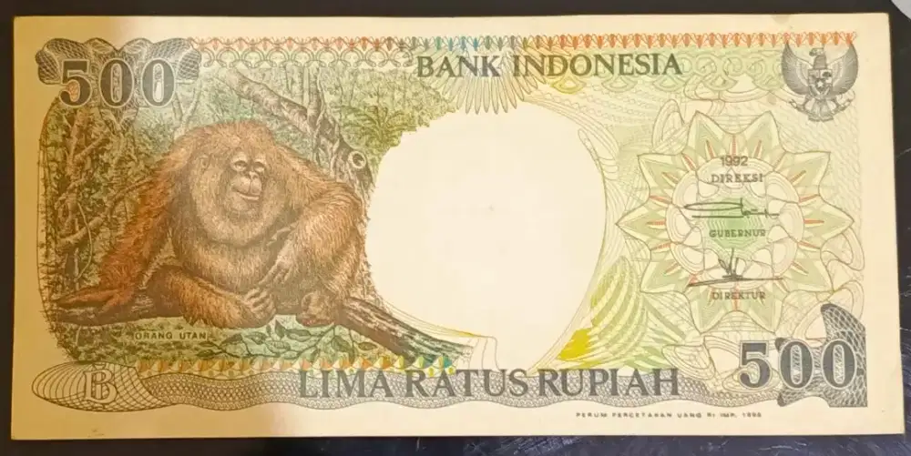 uang kuno 500 th 92 mulus