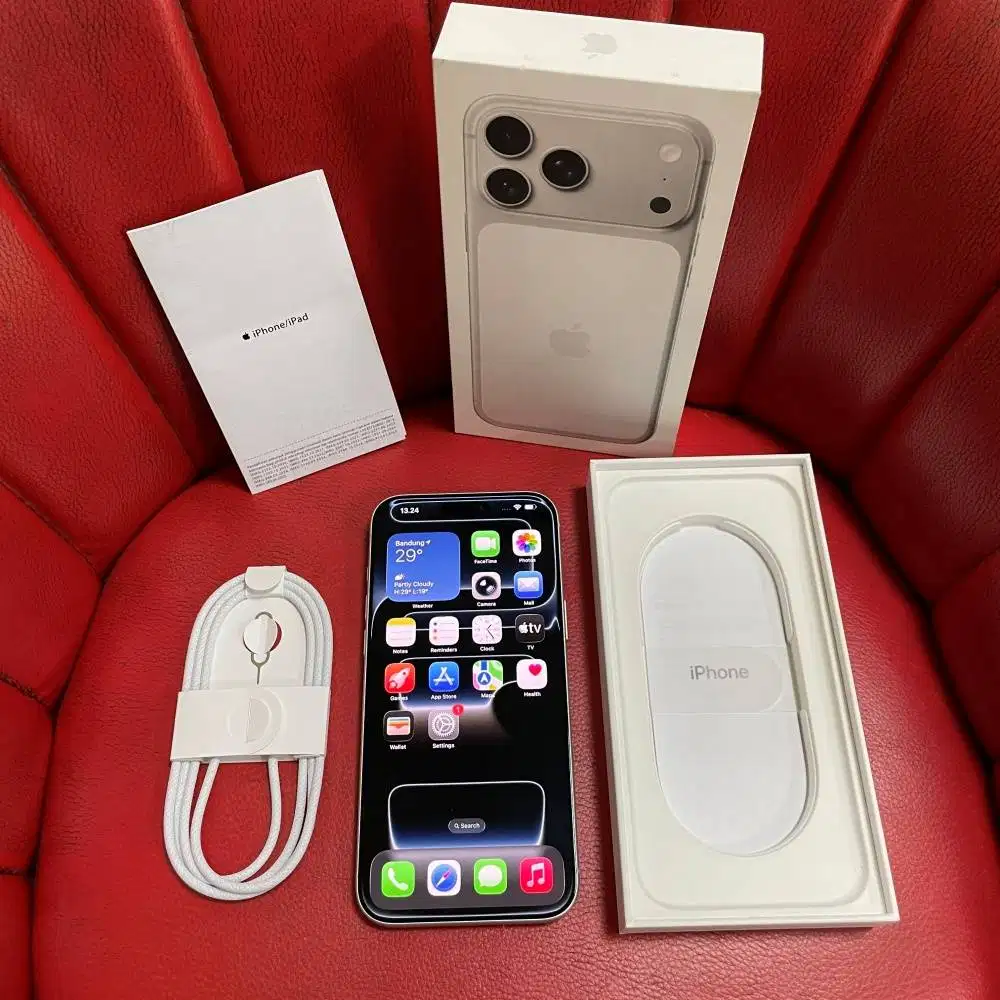 iPhone 17 Pro Max 256gb Silver Garansi iBox Aktif Fullset Original