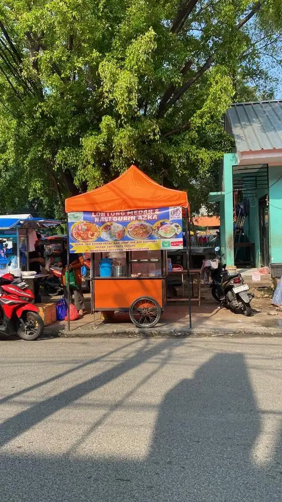 Dijual gerobak + tenda lipat