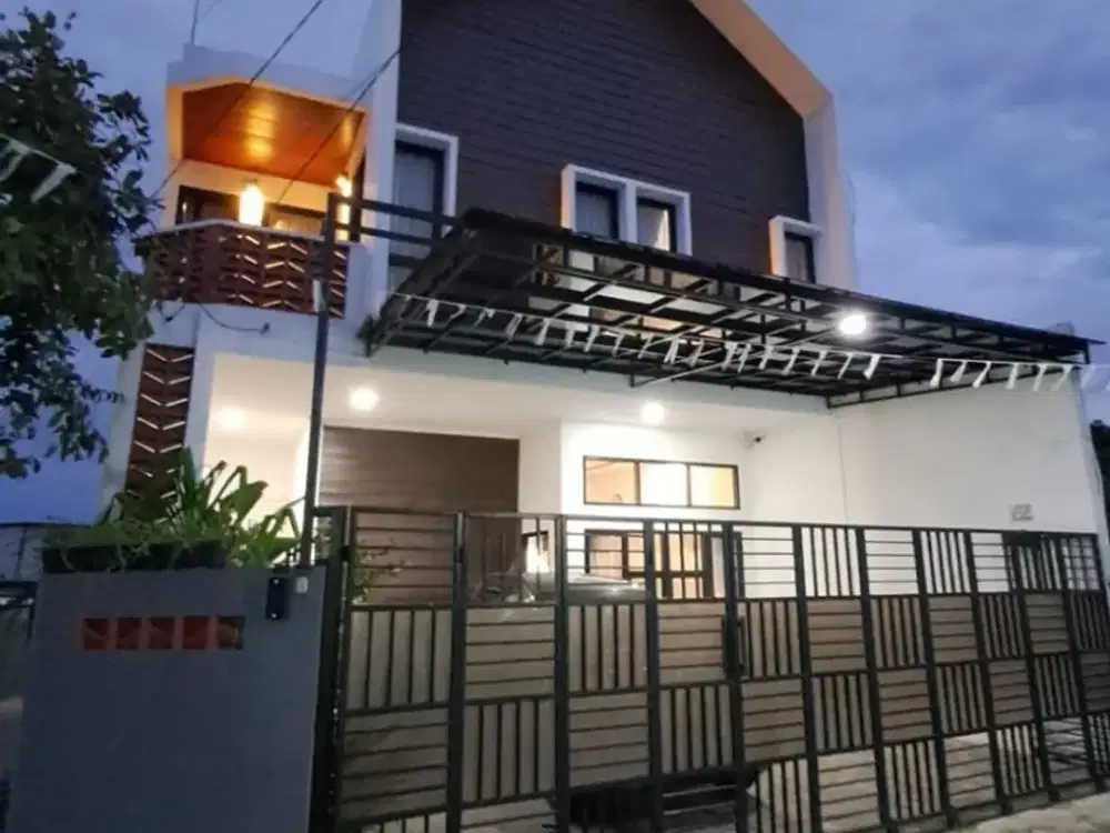 DIJUAL RUMAH MODERN MINIMALIS SEMI FURNISH DI JATILUHUR JATIASIH BEKASI