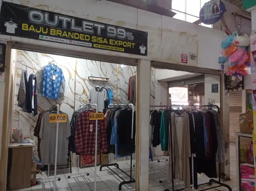 Oper kontrak kios baju di pasar impres cempaka putih