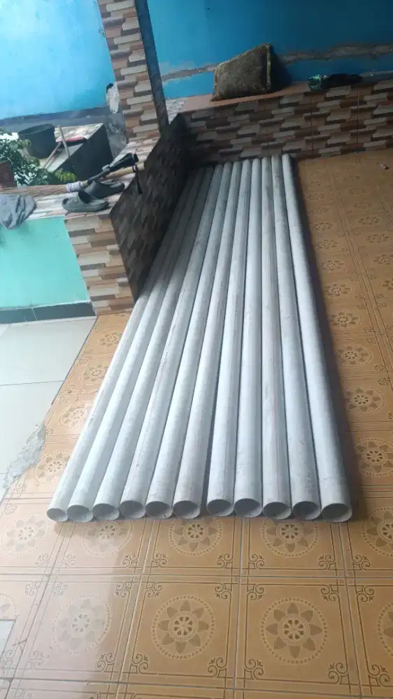 Pipa PVC QUAD Grade D 3” 10 Batang + 2½” 1 Batang-Kondisi Sesuai Foto