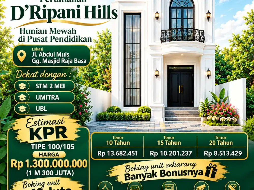 Rumah Exclusive 2 Lantai Di Tengah Kota