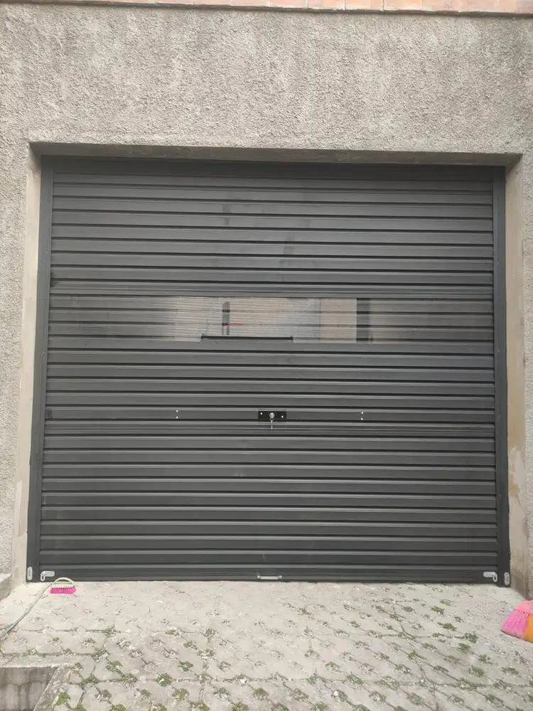 rolling door one sheet semi perforated / kombinasi lubang