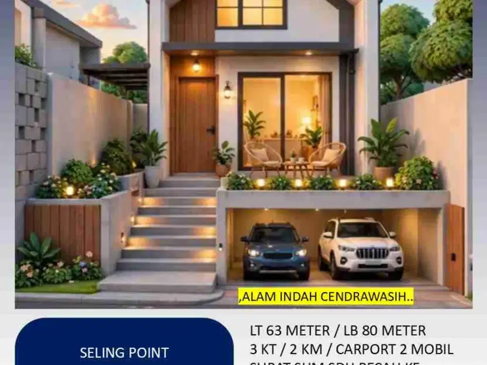 MILIKI RUMAH MEWAH DENGAN EKSLUSIF BESEMEN  BISA PARKIR 2 MOBIL