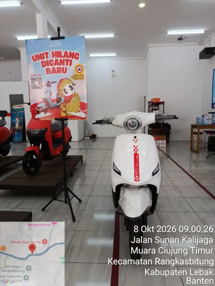 Sepeda listrik uwinfly D66i putih