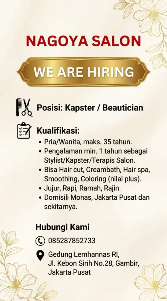 Loker kapster / beautycian