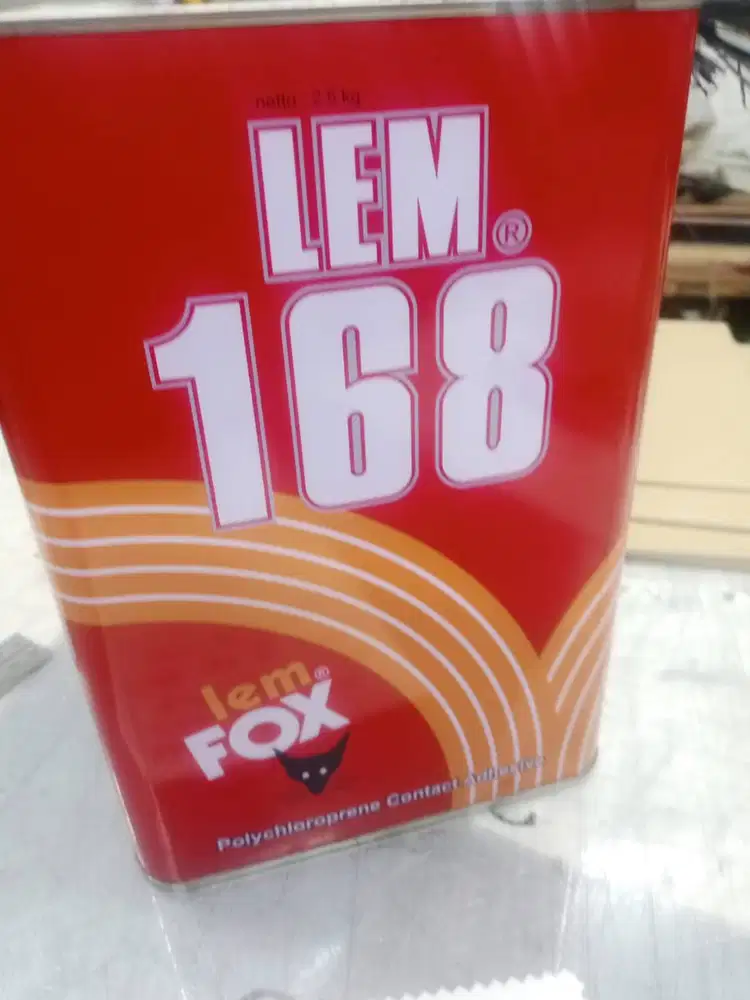 Lem Fox 168 KLM Kayu HPL Karpet Vinyl Karet Busa PLI/EVA 2,5kg 9KG