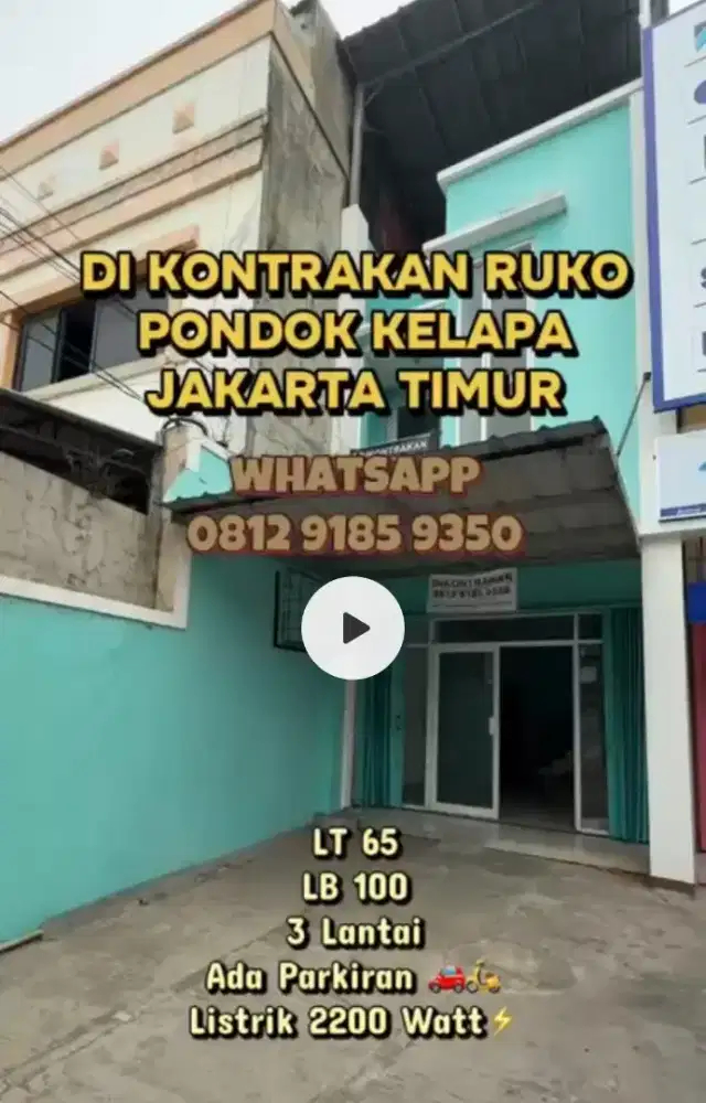 RUKO dikontrakkan