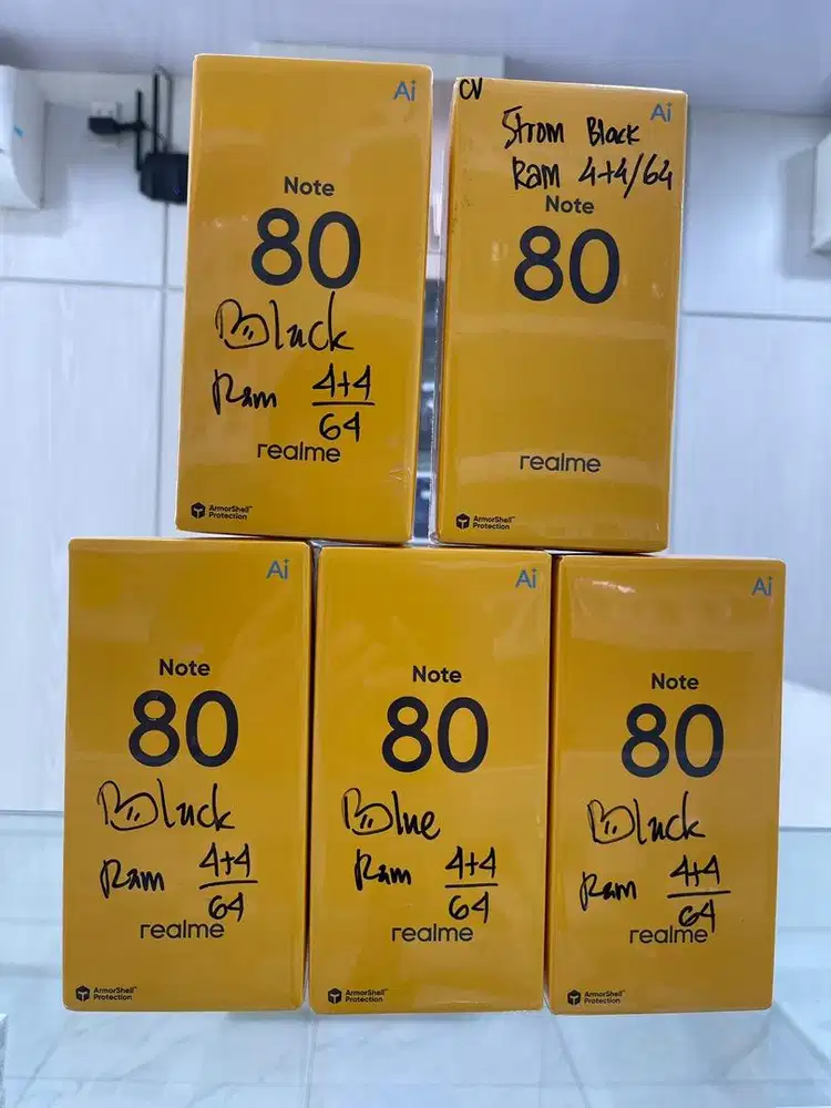 Baru...Realme Note 80 Ram 4+4/64 Grs Resmi (Warna : Black,Blue)