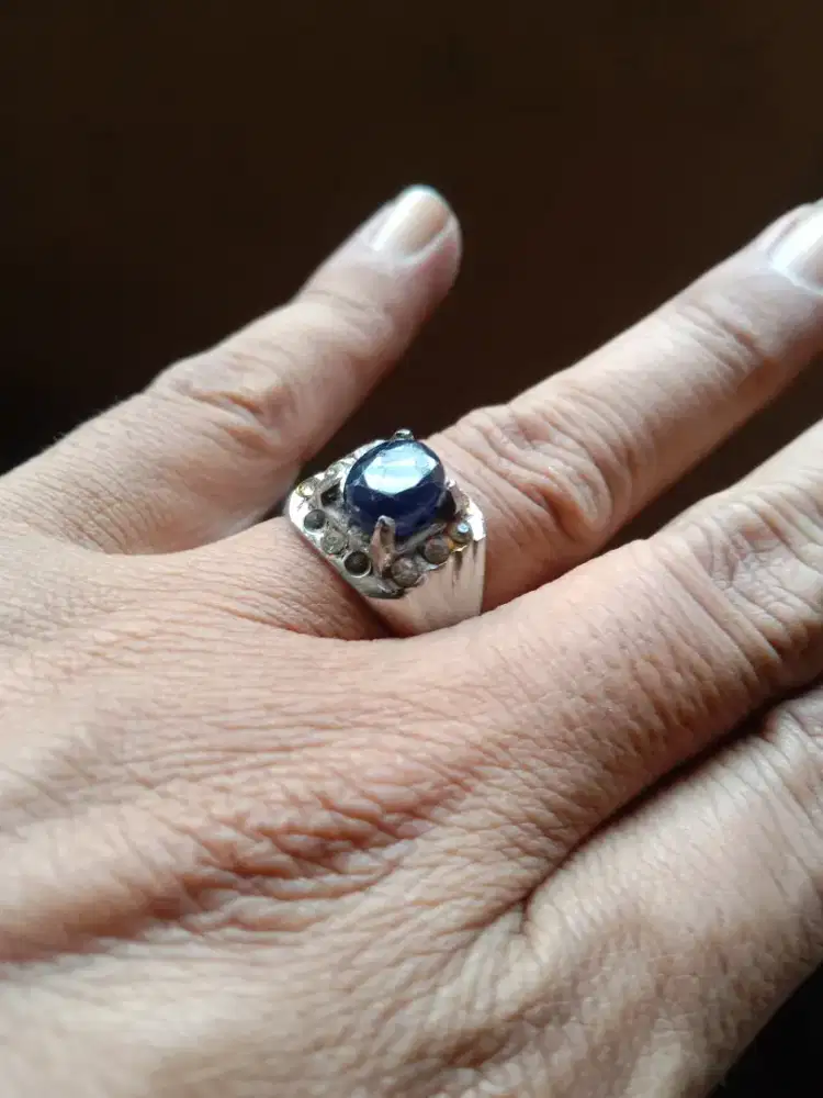 Jual cincin blue safir
