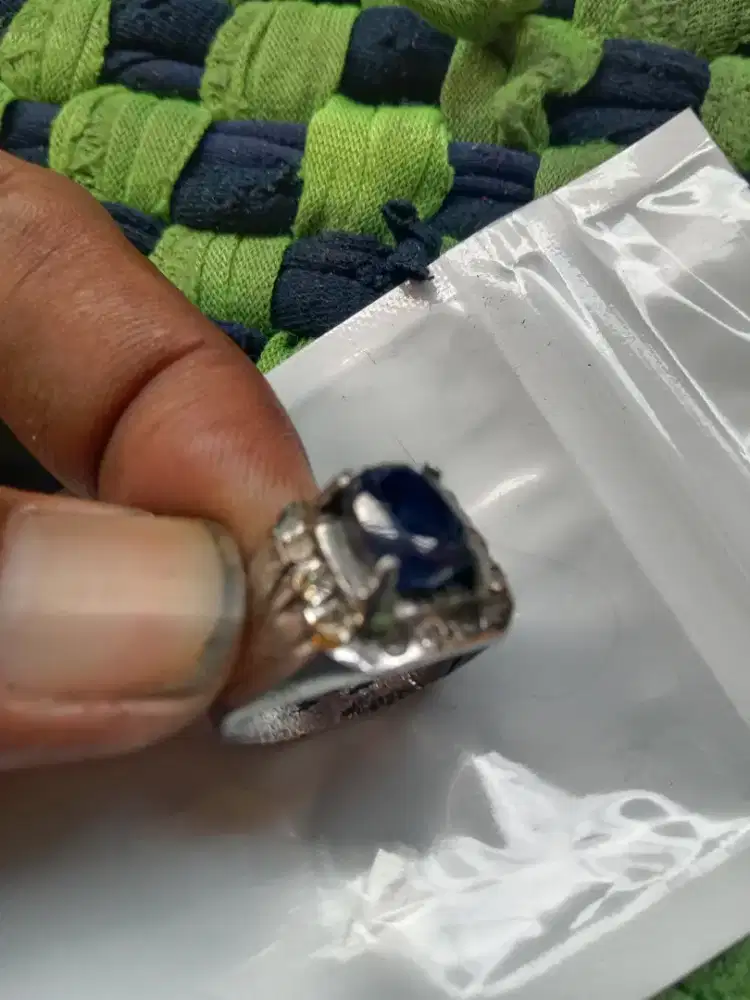 Jual cincin blue safir